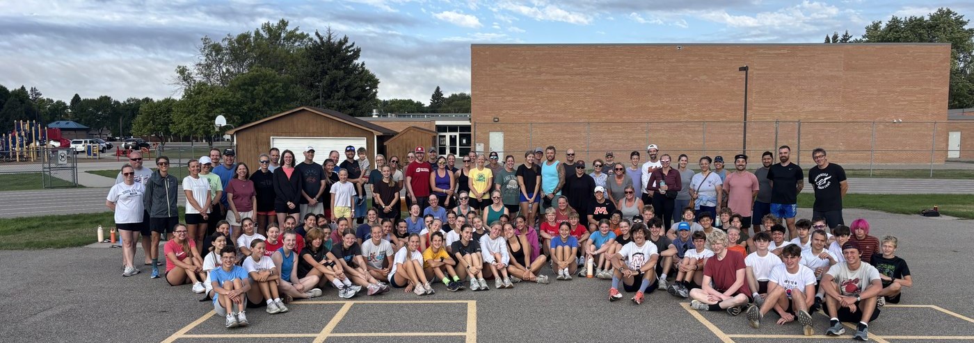 The Spuds and their families at the first Bring Your Family to Practice Day