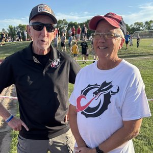 Bruce Hanson and Mike Young, superfans